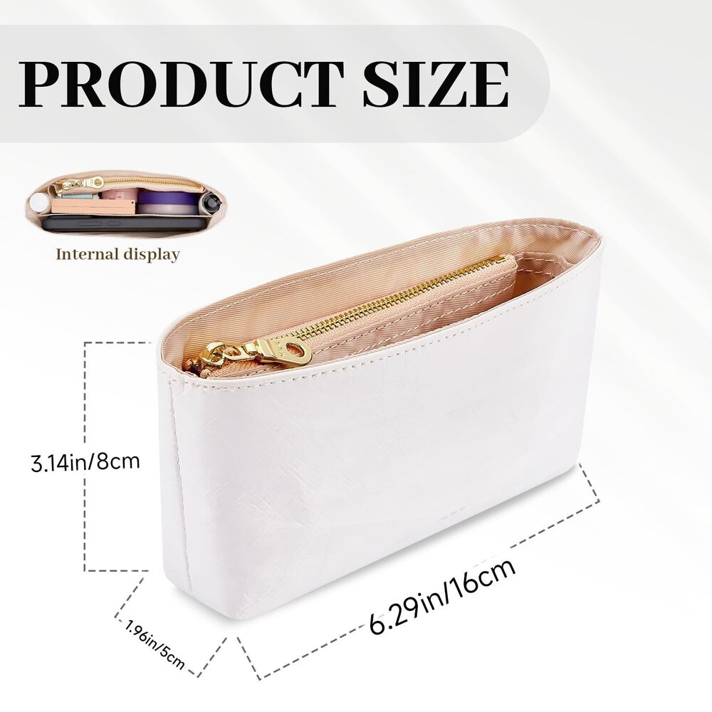 3117 Mini Organizer Insert For Purse, Handbag Inner Shaper, Waterproof View 6
